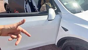 Blonde babe's shaved pussy pounded by monster cock on Mt Whitney downhill!