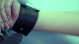 dominant guy pisses on pretty brunette milf chokes her deepthroats then roughly assfucks with monster cock