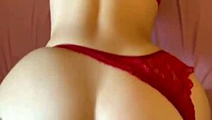 My heart races seeing my big ass bigger in sexy red