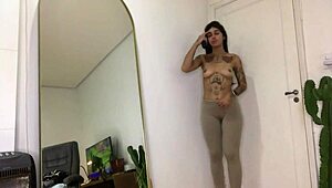 Sexy Emo Girl Changes Masturbates Yoga With Hairy Armpits In Long Free Preview!