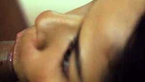 Ele Devours Her Tight Pussy with Passionate Brazilian Cunilingus Licks