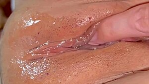 Amateur Shaved Pink Pussy Close-Up 230 Days Post-Virginity Loss Getting Licked.