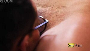 Ele Devours Her Tight Pussy with Passionate Brazilian Cunilingus Licks