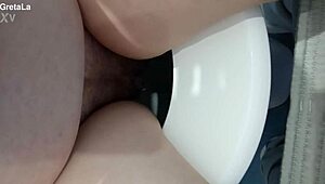 that italian slut chills out relaxing on the toilet like a total troia