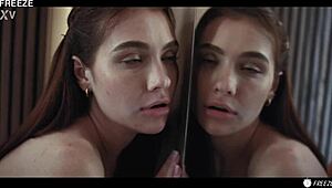 imagine this 18yo brat bound in elevator for old handyman facefuck and creampie