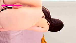 jikey's big asian tits bouncing wild on chaturbate webcam chat show 🔥🍑💦