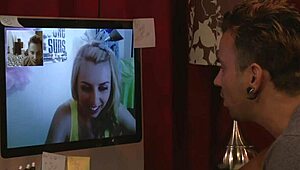 i found this sweet blonde teen online for hot pussy riding sex