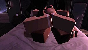 two bunnys enter mating season with big black cocks pounding their fat asses in rough 3some.
