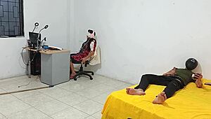 Step sister watches me stroke my huge cock while she sits teasing in kinky homemade bisexual roleplay with her latina neighbor vibes