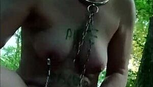 oh fuck yes, watch this french milf slave get slapped, bent over and fucked outdoors like a dirty whore!