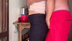 married bride's pussy overflows with milk but what hides her sheer workout secret