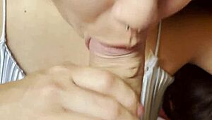 hot slow morning blowjob from gulosa branquinha ends with swallowed cum