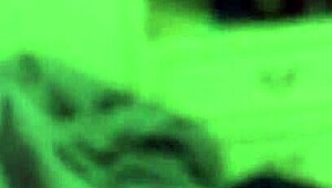 Stroking huge cock while eyeing amateur porn clips