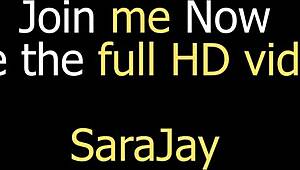 Sara Jay rides dark dildo with bouncy ass