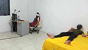 Step sister watches me stroke my huge cock while she sits teasing in kinky homemade bisexual roleplay with her latina neighbor vibes