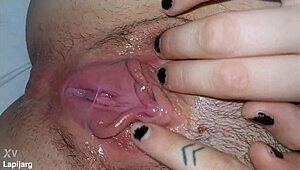 argentinian stepsis pussy overflows with my huge cock creampie inside her tight hole