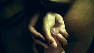 her tight hole stretched wide while arms bound behind begging for more cock