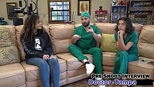 damn mara luv at tampa university entrance physical dr tampa spreads shaved pussy toys vibrator pierced nipples backstage gloves latex