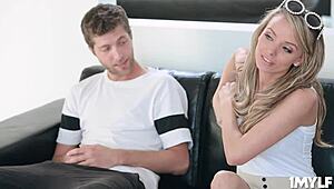 MILF tutor Pristine Edge throats student's monster cock