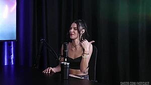 Debora Andrade stars in hot cast compilations part 1 wearing sheer red lingerie