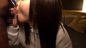 Wanna join our homemade 3some with this slutty japanese college babe creampie gangbang at home? It's insane!!