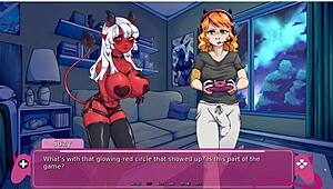Demons awaken as futa lesbians clash in steamy visual novel demo