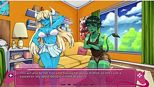 Demons awaken as futa lesbians clash in steamy visual novel demo