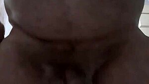 RustyAs1's Mature Belly Shakes in Homemade Piss and Solo Cock Play