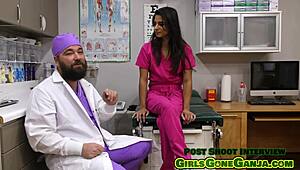 misty addams shares her smoking hot backstage stories while showing off those natural brunette tits