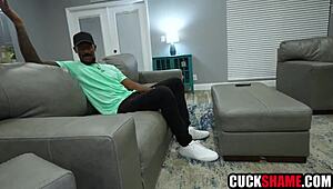 black buddy fucks my wife while i watch