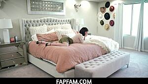 nicole aria rides tyler cruise's shaft in the kitchen till she cums