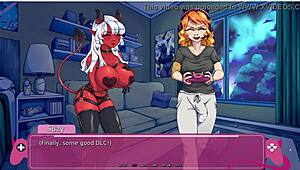 Demons awaken as futa lesbians clash in steamy visual novel demo