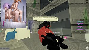 Moth drilled deep by massive futa cock pounding relentlessly.