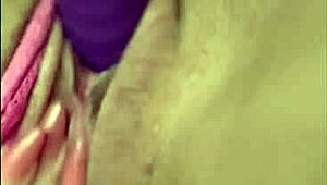 Colombian Amateur Latina Masturbates Wet Pussy with Thick Dildo Toy