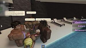 latina babe tans poolside then deepthroats three monster cocks