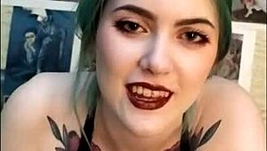 Stunning babe edges friend's throbbing cock to explosion