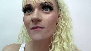 Petite Blonde Sassy Deepthroats Cock, Rims Ass, Swallows Every Drop