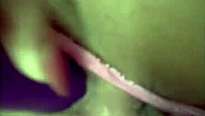 Colombian Amateur Latina Masturbates Wet Pussy with Thick Dildo Toy
