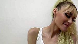 Petite Blonde Sassy Deepthroats Cock, Rims Ass, Swallows Every Drop