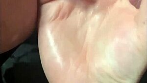 bound girl fingers shaved pussy to massive squirting orgasm