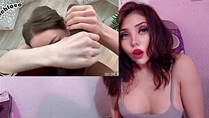 Hermosa Innocent Latina Chica Swallows Giant Cock on Halloween