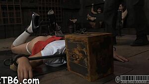 crazy bdsm thrall gets her pussy wrecked hard