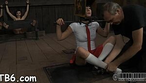 crazy bdsm thrall gets her pussy wrecked hard