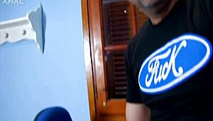 I crave anal lover Tania's big ass gaping in doggystyle while fingering her wet pussy.