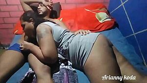 leo ogro unloads in chubby girl's mouth on rainy night