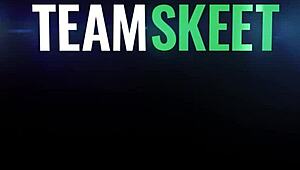 stepmommy's big tits teach stepson's pregnant whore a lesson