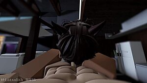 cheerleader bends over for deepthroat creampie doggystyle after cafe closes