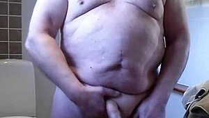 chris soaps up her natural tits and pussy in the steamy shower