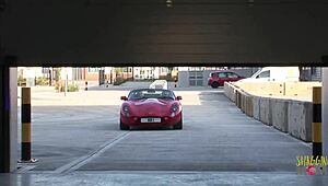 blonde milf needs two cocks to cum on sofa