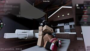 cheerleader bends over for deepthroat creampie doggystyle after cafe closes